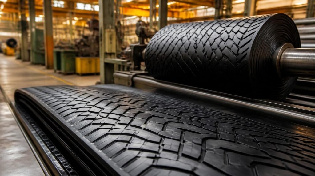 Best tread rubber manufacturer in India producing precured tread rubber for tyre retreading